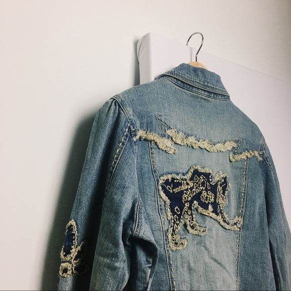 Embroidered Denim Country Jacket - Picture 2 of 9